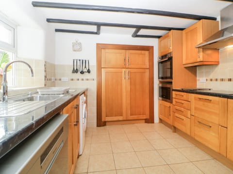 Fridge, dishwasher, electric kettle, toaster