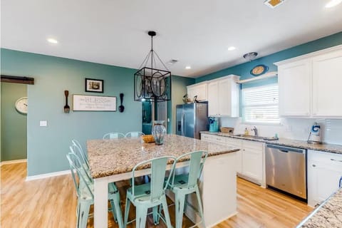 Plenty of seating and prep space