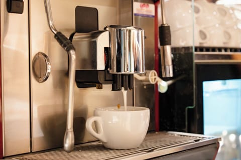 Breakfast, lunch and dinner served