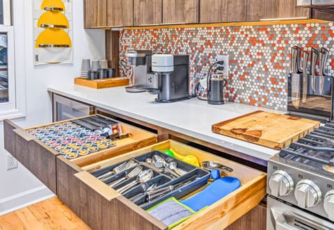 Coffee Bar with Everything You Might Need for a Coffee Break