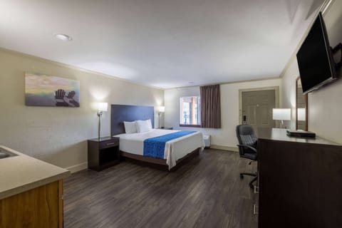 Studio Suite, 1 King Bed, Non Smoking | In-room safe, desk, blackout drapes, iron/ironing board