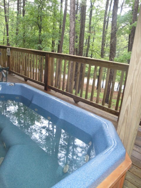 House, Porch, Tub, Hot Tub, Deck