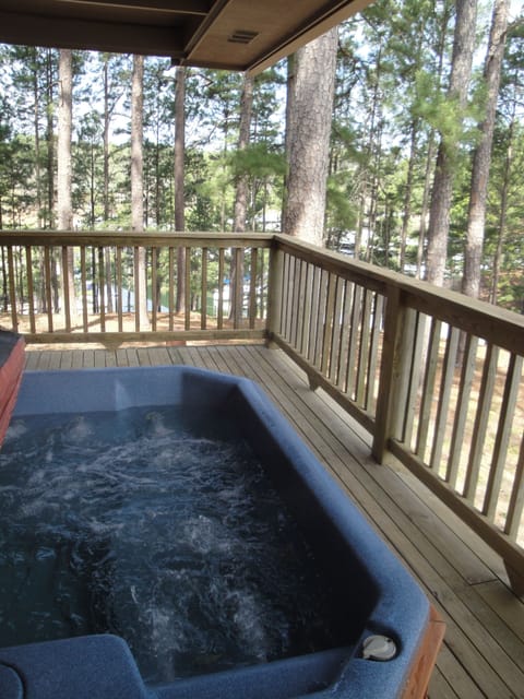 Tub, Hot Tub, House, Porch, Deck
