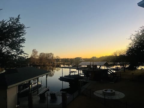 Beautiful night view from the upper patio