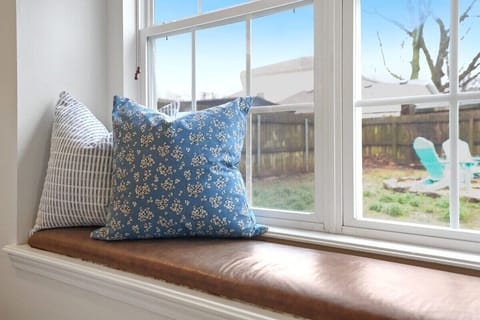 You'll also have a private window seat overlooking the backyard!