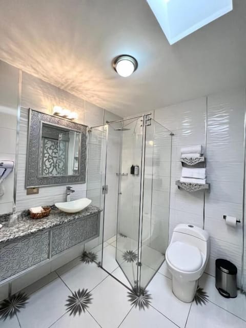 Premium Double Room | Bathroom | Hair dryer, towels, soap, shampoo