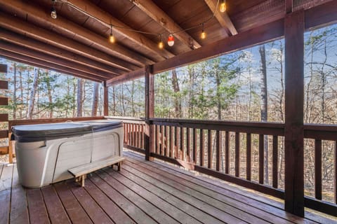 Cabin, 1 Bedroom | Outdoor spa tub