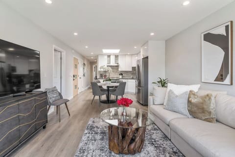 Enjoy our very comfortable large sofa while watching your favorite Netflix series.