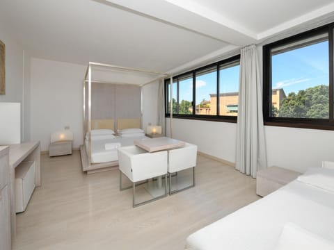 Hypo-allergenic bedding, down comforters, minibar, in-room safe