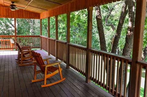 Patio over-looking Guadalupe River