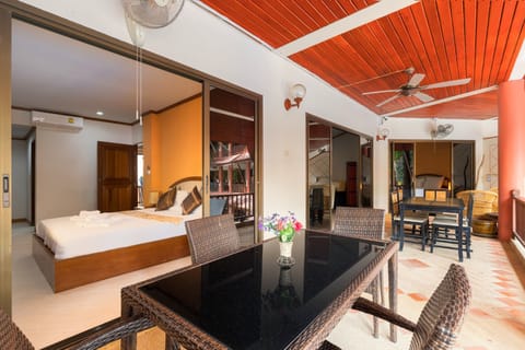 Family Apartment, 3 Bedrooms, Pool View | Terrace/patio