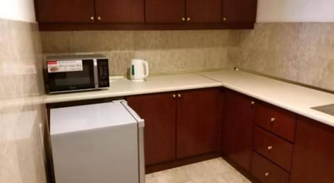 Junior Apartment | Private kitchenette | Fridge, microwave, dishwasher, cookware/dishes/utensils