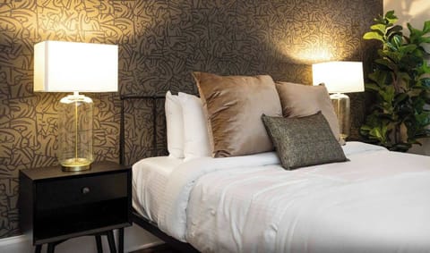 Cozy bedroom with modern touches
