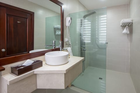 Suite (Matrimonial) | Bathroom | Separate tub and shower, hair dryer, towels