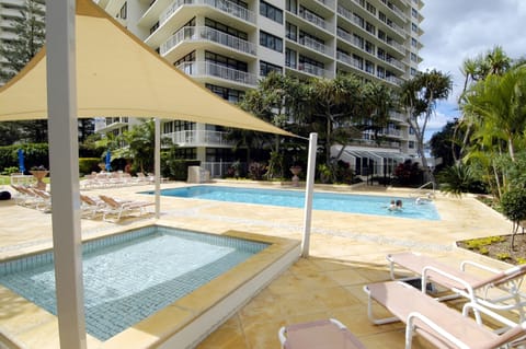 Indoor pool, outdoor pool, sun loungers