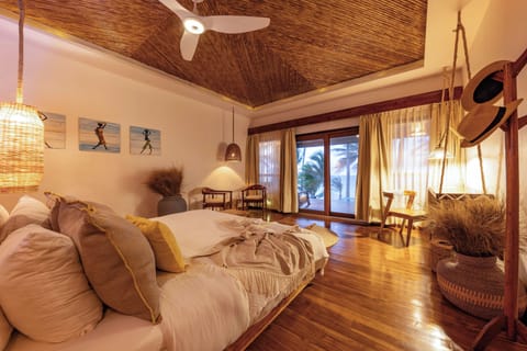 Beachfront Casita with plunge pool | Pillowtop beds, free minibar items, in-room safe, desk