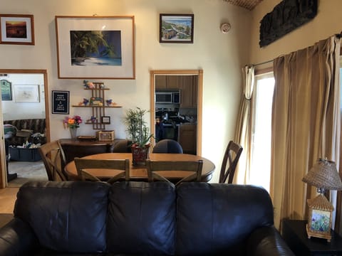 Leather Couch in Great Room