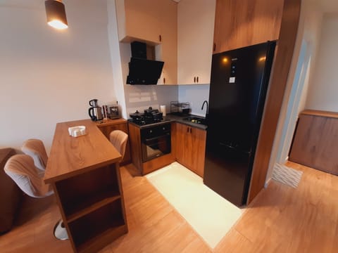 Deluxe Apartment | Private kitchen | Fridge, oven, espresso maker, coffee/tea maker