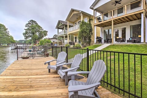 Relax with morning coffee or evening wine right on the water’s edge