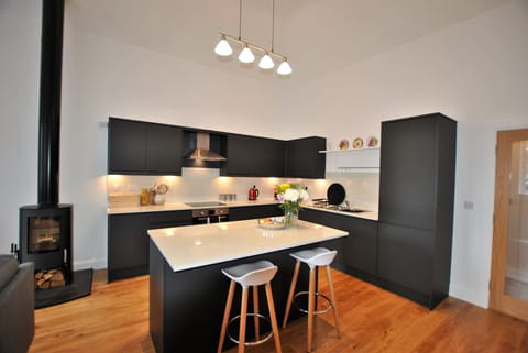 The fully fitted kitchen is high spec