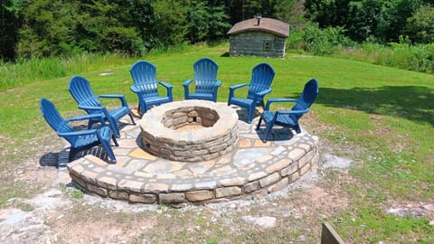 Custom firepit added in the summer of 2025!