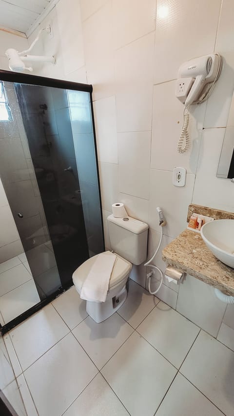 Premium Room, Patio, Beach View | Bathroom | Shower, rainfall showerhead, hair dryer, soap