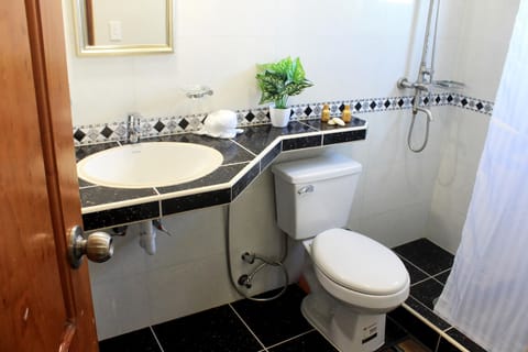 Deluxe Triple Room | Bathroom | Shower, rainfall showerhead, hair dryer, towels