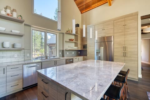 Stocked Chef's kitchen has everything you need, including dual dishwashers.