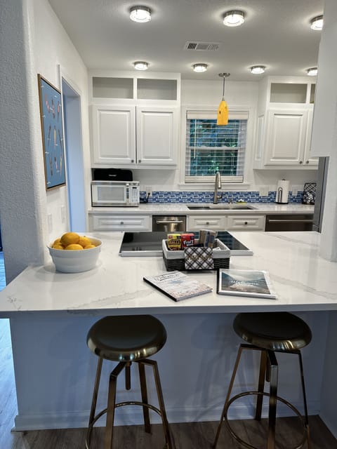 Kitchen and breakfast bar