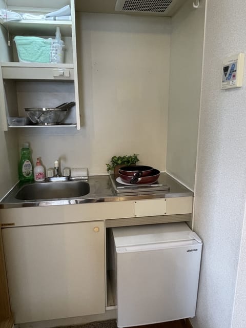 City Studio | Private kitchen | Fridge, microwave, stovetop, dishwasher