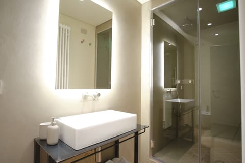 Superior Double Room | Bathroom | Designer toiletries, hair dryer, bathrobes, slippers