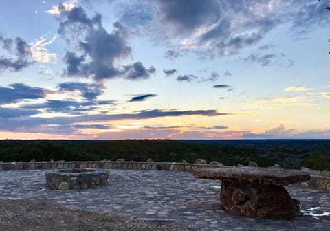 Outdoor wedding area