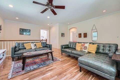 Spacious living area with lots of natural light.