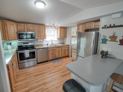 Fully stocked kitchen