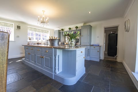 Ground floor: The island in the kitchen provides ample space