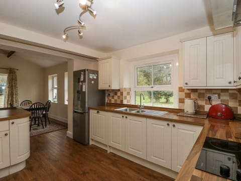 Fridge, dishwasher, electric kettle, toaster