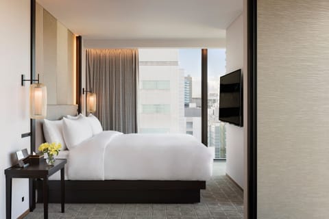 Junior Suite, 1 King Bed, City View | Hypo-allergenic bedding, minibar, in-room safe, blackout drapes