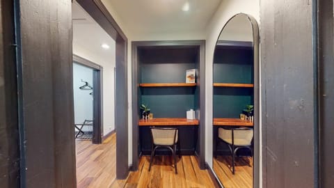 Functionality is key in our apartment, which is why we've included a dedicated workspace for you to be productive and focused.