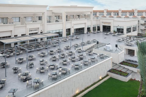 Outdoor wedding area