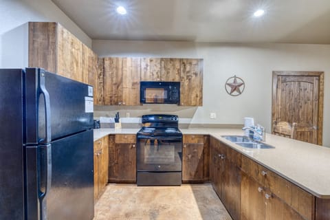 View of bedroom kitchenette