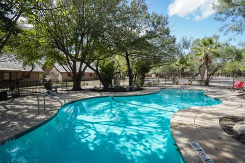 Communal swimming pool view