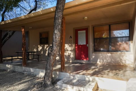 Front exterior view of cabin