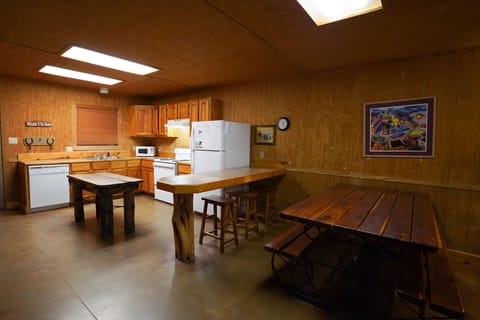 Kitchen + dining view