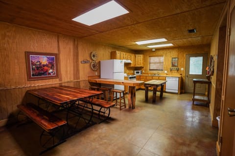 Kitchen + dining view