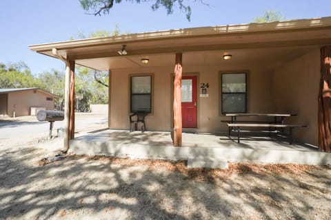 Front exterior view of cabin