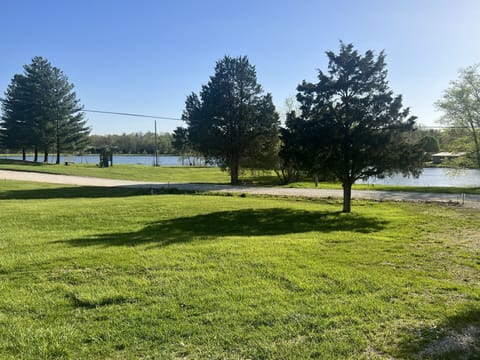 Yard and lake view