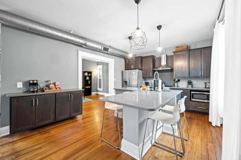 Stylish kitchen and dining area