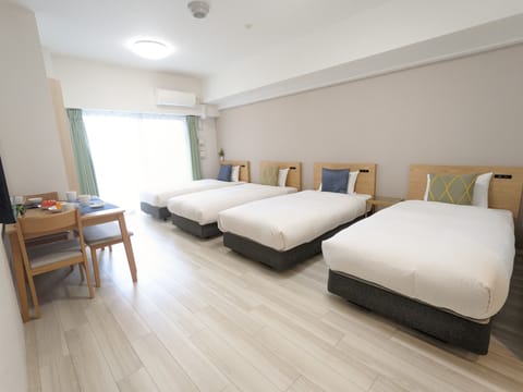 Comfort Quadruple Room | Premium bedding, blackout drapes, soundproofing, free WiFi