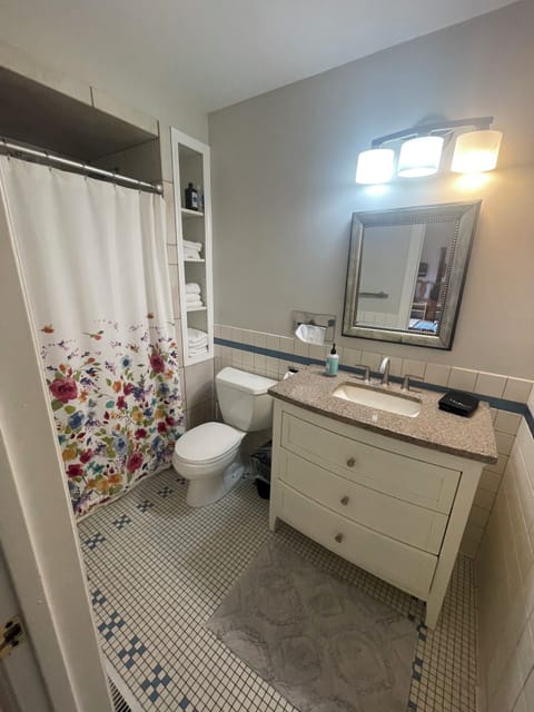 Family Apartment | Bathroom | Hair dryer, towels, soap, shampoo