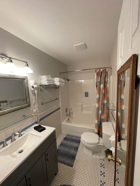 Panoramic Apartment | Bathroom | Hair dryer, towels, soap, shampoo